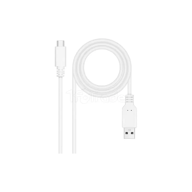 CâbleNanocableUSB-A/C 2.0 M/M 3m (Blanc) | MonPC.Store