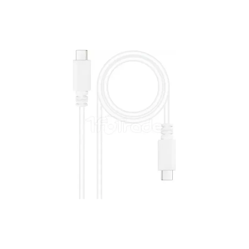 CâbleNanocableUSB-C 2.0 M/M 1m (Blanc) | MonPC.Store