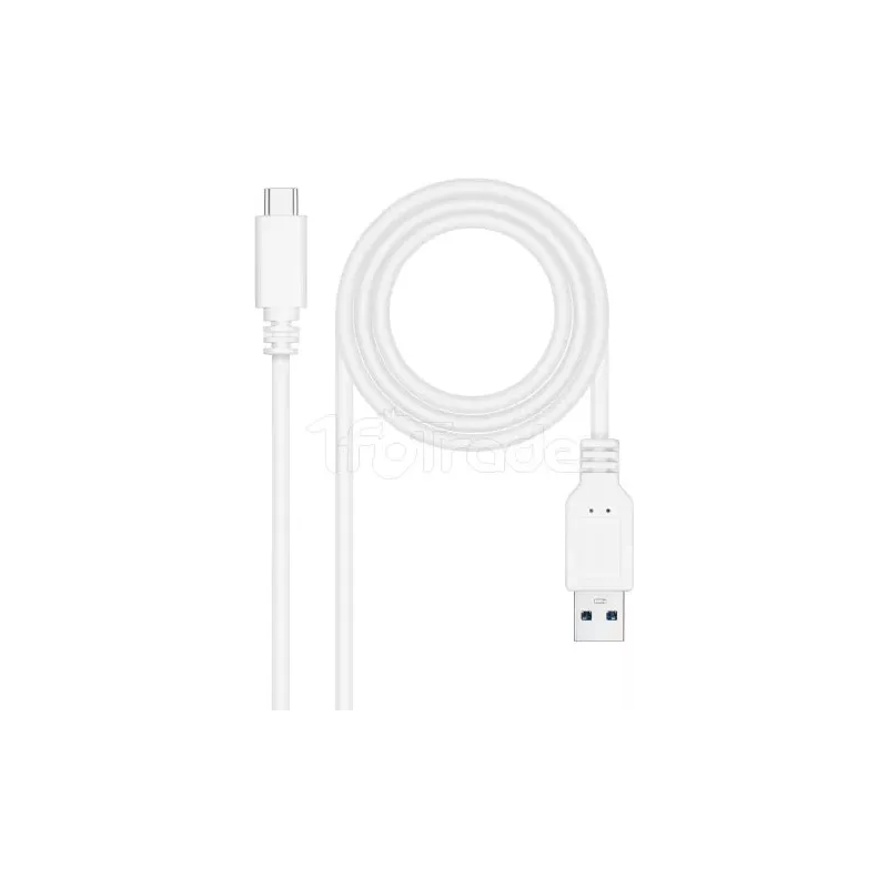CâbleNanocableUSB-A/C 3.1 M/M 2m (Blanc) | MonPC.Store
