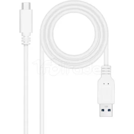 CâbleNanocableUSB-A/C 3.1 M/M 2m (Blanc) | MonPC.Store
