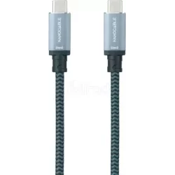 CâbleNanocableUSB-C 3.2 M/M 1m 100W (Gris) | MonPC.Store