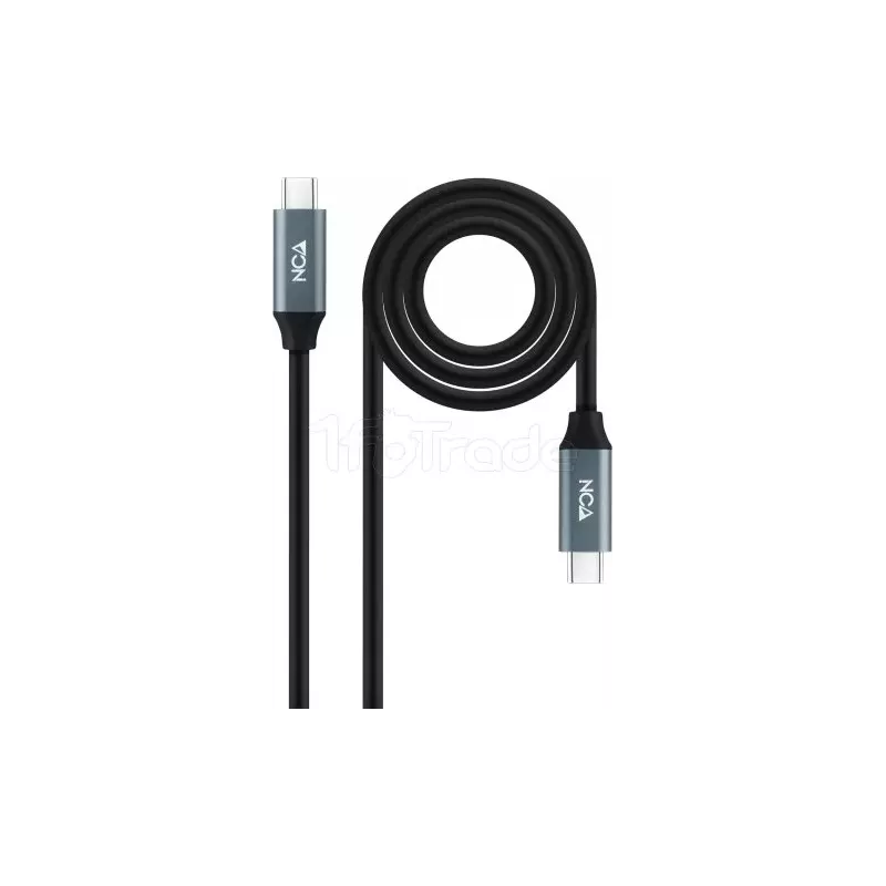 CâbleNanocableUSB-C 3.2 M/M 1m 100W (Noir/Gris) | MonPC.Store