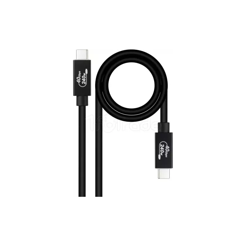 CâbleNanocableUSB-C 4 M/M 1m 240W (Noir) | MonPC.Store
