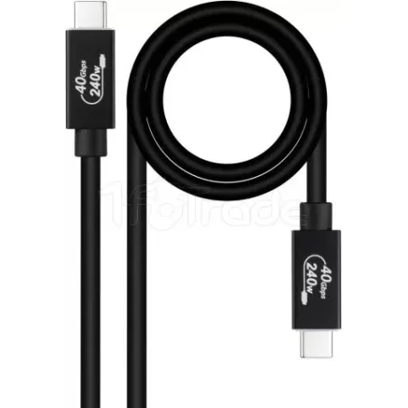 CâbleNanocableUSB-C 4 M/M 1m 240W (Noir) | MonPC.Store
