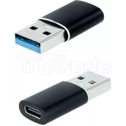 AdaptateurNanocableUSB-A/C 3.1 (Noir) | MonPC.Store