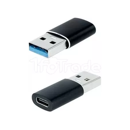 AdaptateurNanocableUSB-A/C 3.1 (Noir) | MonPC.Store
