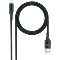 CâbleNanocableUSB-A - Lightning M/M 1m (Noir) | MonPC.Store