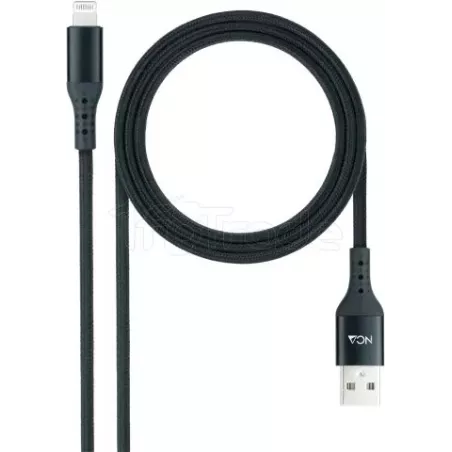 CâbleNanocableUSB-A - Lightning M/M 1m (Noir) | MonPC.Store