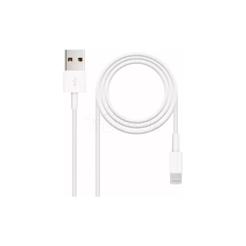 CâbleNanocableUSB-A - Lightning M/M 1m (Blanc) | MonPC.Store
