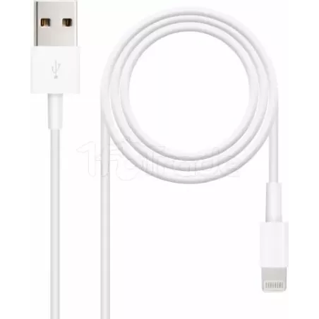 CâbleNanocableUSB-A - Lightning M/M 1m (Blanc) | MonPC.Store