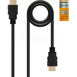 CâbleNanocablePremium HDMI 2.0 M/M 1m (Noir) | MonPC.Store