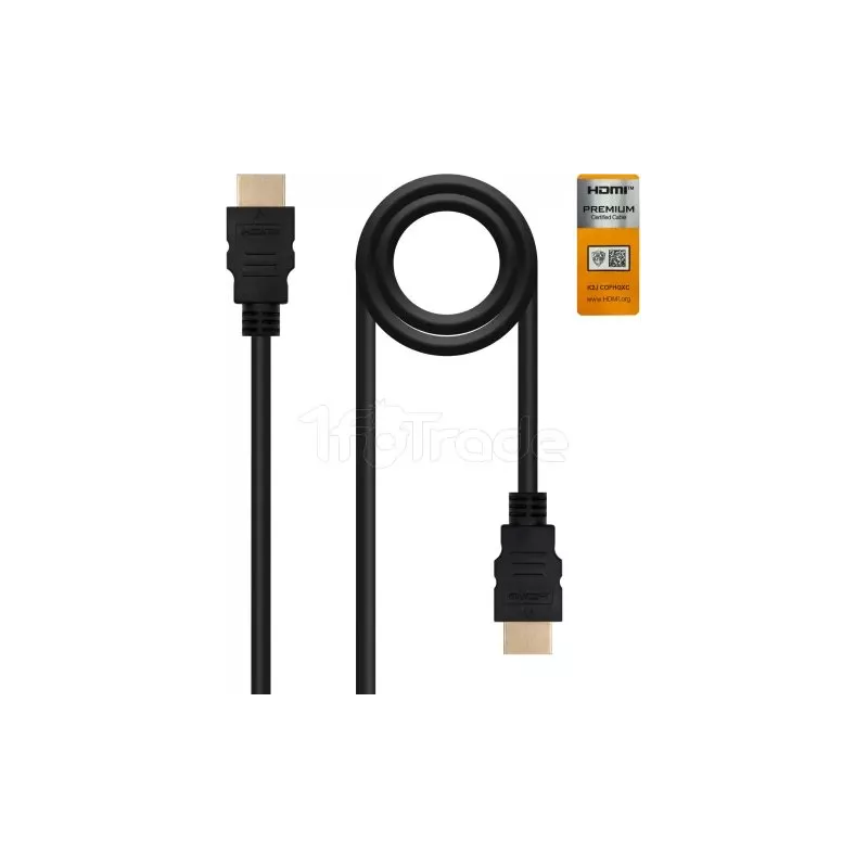 CâbleNanocablePremium HDMI 2.0 M/M 1m (Noir) | MonPC.Store