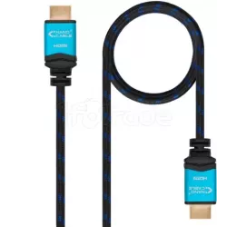 CâbleNanocableHDMI 2.0 M/M 10m (Noir/Bleu) | MonPC.Store