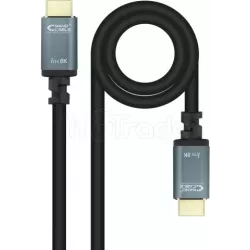 CâbleNanocableIris 8K HDMI 2.1 M/M 10m (Noir/Gris) | MonPC.Store