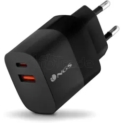Chargeur secteurNGSBud 1x USB-C + 1x USB-A 33W (Noir) | MonPC.Store