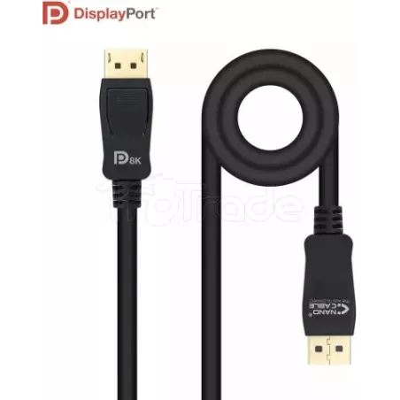 Câble DisplayPort 1.4Nanocable1m M/M (Noir) | MonPC.Store