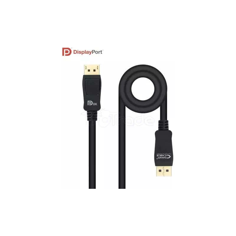 Câble DisplayPort 1.4Nanocable1.5m M/M (Noir) | MonPC.Store