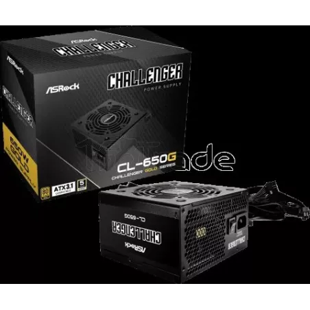 Alimentation ATXASRockChallengerGold - 650W (Noir) | MonPC.Store