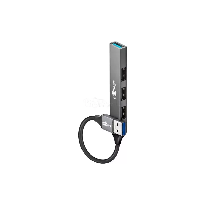 Hub USB-A 3.2GoobaySlim - 4 ports (Gris) | MonPC.Store