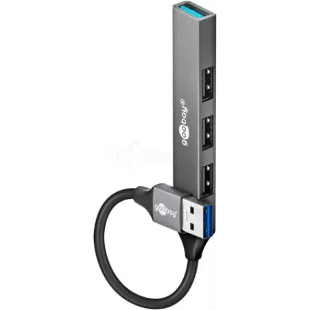 Hub USB-A 3.2GoobaySlim - 4 ports (Gris) | MonPC.Store