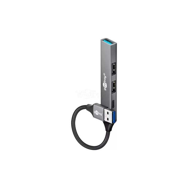 Hub USB 3.2GoobaySlim - 4 ports (Gris) | MonPC.Store