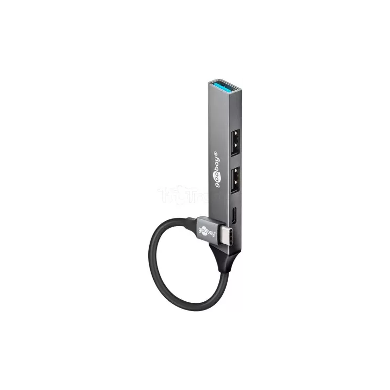 Hub USB-C 3.2GoobaySlim - 4 ports (Gris) | MonPC.Store