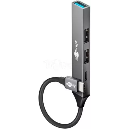 Hub USB-C 3.2GoobaySlim - 4 ports (Gris) | MonPC.Store