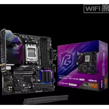 Carte MèreASRockB850M Phantom Gaming Riptide WiFi(AMD… | MonPC.Store