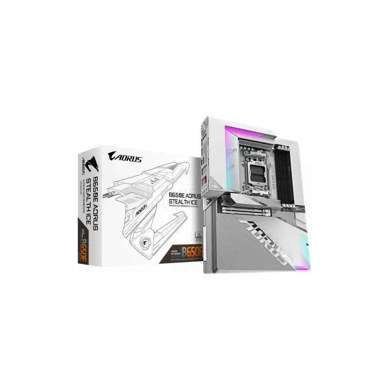 Carte MèreGigabyteB650E Aorus Stealth Ice(AM5) | MonPC.Store