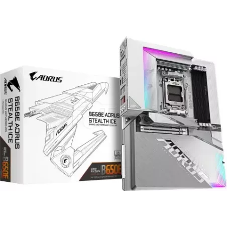 Carte MèreGigabyteB650E Aorus Stealth Ice(AM5) | MonPC.Store