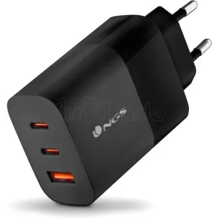 Chargeur secteurNGSBud 2x USB-C + 1x USB-A 65W (Noir) | MonPC.Store