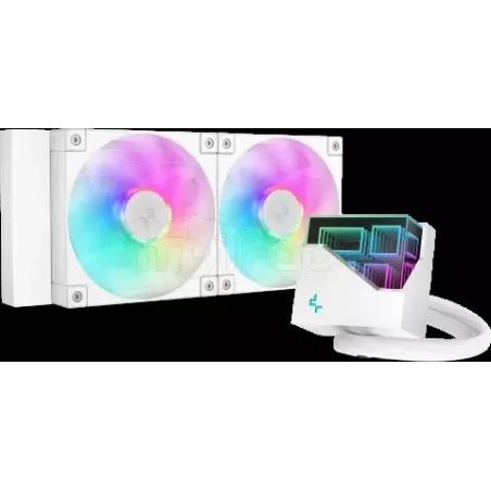 Kit Watercooling AIODeepCoolLT RGB - 240mm (Blanc) | MonPC.Store