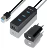 Hub USB 3.0 alimentéAxagonHUE-S2BP - 4 ports (Noir) | MonPC.Store