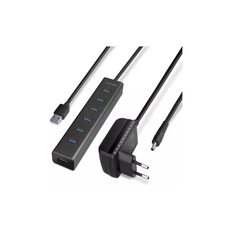 Hub USB 3.0 alimentéAxagonHUE-SA7BP - 7 ports (Noir) | MonPC.Store