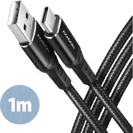 CâbleAxagonUSB Type A - Type C M/M 1m (Noir) | MonPC.Store