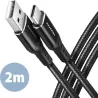 CâbleAxagonUSB Type A - Type C M/M 2m (Noir) | MonPC.Store