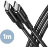 CâbleAxagonUSB-C 1m M/M 60W (Noir) | MonPC.Store