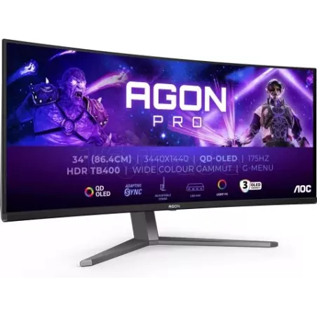 Ecran incurvé 34"AOCAgon ProAG346UCD OLED Wide Quad HD… | MonPC.Store