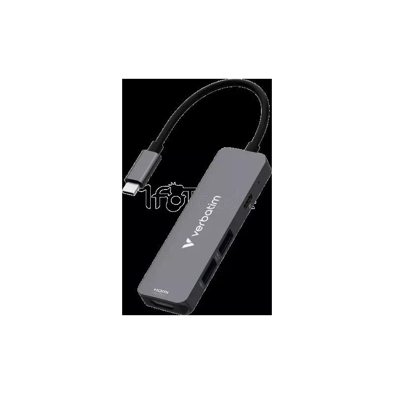 Hub USB-C 3.2VerbatimEssentials - 4 ports (Gris) | MonPC.Store