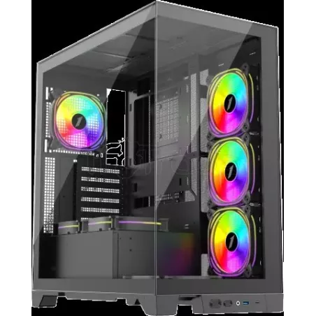 Boitier Moyen Tour ATX1stPlayerMi8RGB avec panneaux… | MonPC.Store