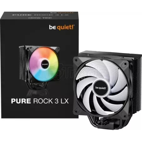 Ventilateur processeur be quiet!Pure Rock 3 LXRGB (Noir) | MonPC.Store