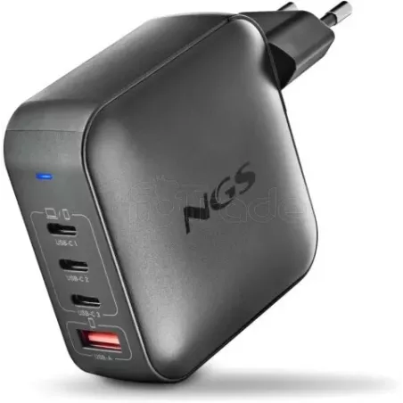Chargeur secteurNGSBud 3x USB-C + 1x USB-A 165W (Noir) | MonPC.Store