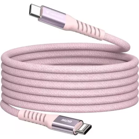 CâbleVerbatimUSB-C magnétique 1,2m M/M 60W (Rose) | MonPC.Store