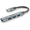 Hub USB 3.2NGSiHub4 Micro- 4 ports (Gris) | MonPC.Store