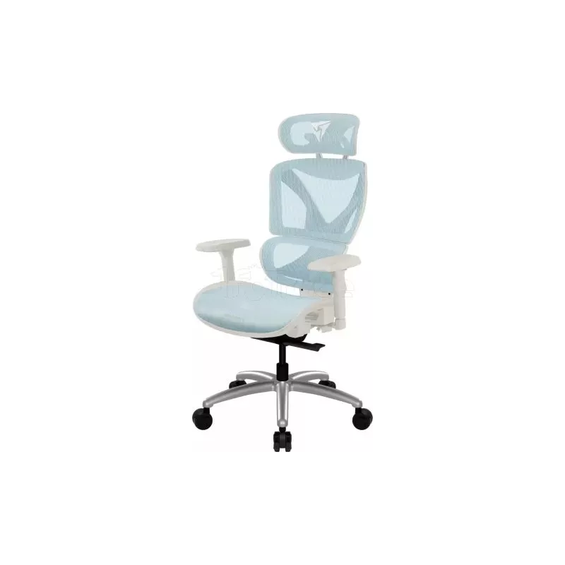 Fauteuil ergonomiqueThunderX3XTC(Blanc/Bleu) | MonPC.Store