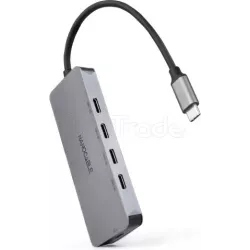 Hub USB-C 3.2Nanocable- 3 ports (Gris) | MonPC.Store