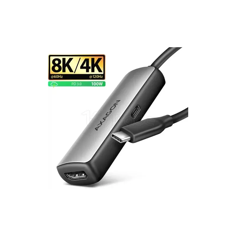 Adaptateur USB-CAxagonvers HDMI 2.1 M/F 15cm (Gris) | MonPC.Store