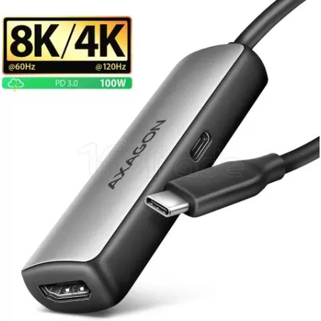 Adaptateur USB-CAxagonvers HDMI 2.1 M/F 15cm (Gris) | MonPC.Store