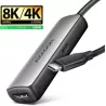 Adaptateur USB-CAxagonvers HDMI 2.1 M/F 15cm (Gris) | MonPC.Store