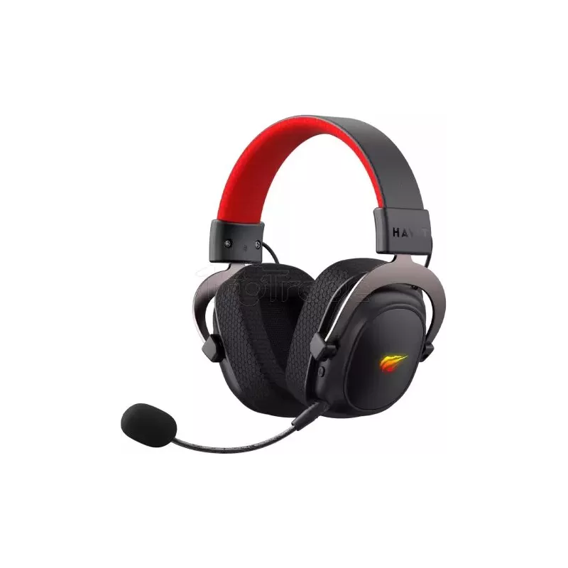 Casque Gamer sans filHavitFuxi H2002BG (Noir/Rouge) | MonPC.Store